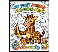 Cute Animals Coloring Book for Kids: Fun and Easy Coloring Pages for Toddlers and Preschoolers Ages 3-6 | Farm, Zoo, Jungle, and Ocean Animals