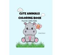 Cute Animals Coloring Book for Little Kids
