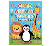 Cute animals coloring books for kids