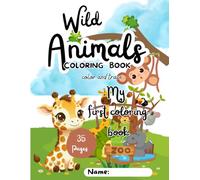 Cute Animals Coloring & Tracing Book for Kids: Fun and Easy Animal Coloring Pages with Name Tracing for Kids Ages 3-6
