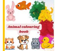 Cute Animals colouring book for kids: Educational colouring pages with Animals and alphabets for pre-school ages 3-8