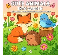 Cute Animals Into Garden Bold And Easy Coloring Book for Adults and Teens: Adorable Garden Animal Scenes with Bold Lines - Simple and Relaxing Coloring for Beginners, Teens, and Adults