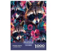 Cute Animals Puzzle Impossible 1000Pcs Decorazione Per La Casa. Giochi Rilassamento E Intelligence Per Adulti E Ragazzi Da 14 Anni 38x26cm/1000pcs