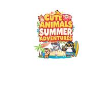 Cute Animals Summer Adventures: 30 Fun and Easy Beach, Camping, Picnic, and Vacation Scenes with Adorable Animals
