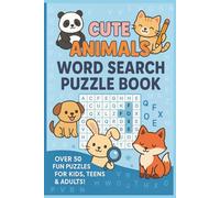 Cute Animals Word Search Book: Word Searches with Easy to Read Print about Cute Cuddly and Adorable Animals and more | 6x9 inches, 110 pages | 50+ ... Gift For Vacation, Holidays and Free Times