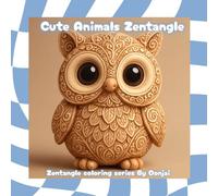 Cute Animals Zentangle: illustration of cute animals,easy Zentangle design for coloring ,relaxing and fun for adult and children