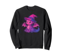 Cute Anime Baby Dragon Witch Kawaii Bisexual Pride Colors Felpa