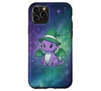 Cute Anime Baby Dragon Witch Kawaii Queer Pride Colors Custodia per iPhone 11 Pro
