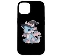 Cute Anime Baby Dragon Witch Kawaii Transgender Pride Colors Custodia per iPhone 13