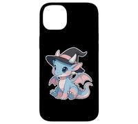 Cute Anime Baby Dragon Witch Kawaii Transgender Pride Colors Custodia per iPhone 14 Plus
