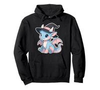 Cute Anime Baby Dragon Witch Kawaii Transgender Pride Colors Felpa con Cappuccio