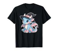 Cute Anime Baby Dragon Witch Kawaii Transgender Pride Colors Maglietta