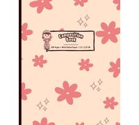 Cute Anime Composition Notebook for Girls Pink Floral Cartoon Cover Wide Ruled Paper, 110 Pages, 7.5 x 9.25 in Perfect for School, Writing & ... floral pattern. Ideal for school, journaling