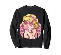 Cute Anime Cupid Blowing Bubble Gum Felpa