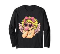 Cute Anime Cupid Blowing Bubble Gum Maglia a Manica