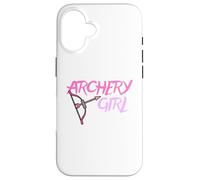 Cute Archery Girl Gift Bow Arrow Girly Sports Bowman Hunt Custodia per iPhone 16