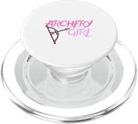 Cute Archery Girl Gift Bow Arrow Girly Sports Bowman Hunt PopSockets PopGrip per MagSafe