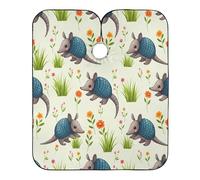 Cute Armadillos Donna Uomo Mantellina Parrucchiere Antiaderente Mantella Taglio Capelli Tutta Lunghezza Mantella Parrucchiere Per Parrucchieri Uso Domestico Tagliare I Capelli 168X140Cm
