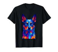 Cute Australian Cattle Dog Colorful Dog Lover Pop Art Maglietta