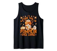 Cute Autumn GNOME Funny Fall Quote with Pumpkin Spice Coffee Canotta