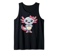 Cute Axolotl Coquette Bow Retro Axolotl Kids Girls Canotta