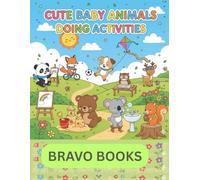 Cute Baby Animals Coloring Book for Kids Ages 3-8 | Adorable Animals Doing Fun Activities