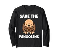 Cute Baby Animals Pangolin Cute Simple Save The pangolins Maglia a Manica
