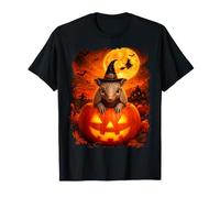 Cute Baby Armadillo Witch su Halloween Maglietta