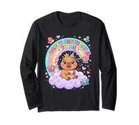 Cute Baby Capybara Birthday Cappy Birthday to Me Girls Maglia a Manica