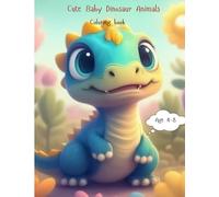 Cute Baby Dinosaur Animals Colouring Book
