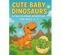 Cute Baby Dinosaurs: A Fun Coloring Adventure for Ages 3-7