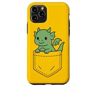 Cute Baby Dragon Pocket Pal Fantasy Creatura Drago Art Custodia per iPhone 11 Pro