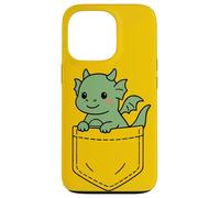 Cute Baby Dragon Pocket Pal Fantasy Creatura Drago Art Custodia per iPhone 13 Pro