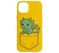 Cute Baby Dragon Pocket Pal Fantasy Creatura Drago Art Custodia per iPhone 14 Plus