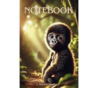 Cute Baby Gorilla Notebook - Adorable idea for Kids who Love Animals: Fun and Creative - Perfect for Writing, Drawing, and School Notes!