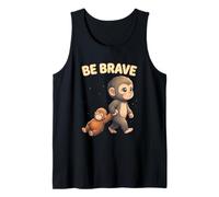 Cute Baby Monkey Be Brave Viral Meme Emozionale Peluche Canotta