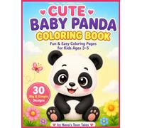 CUTE BABY PANDA COLORING BOOK: Fun & Easy Coloring Pages for Kids Ages 3-5