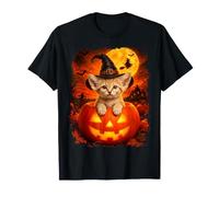 Cute Baby Sand Cat Witch su Halloween Maglietta