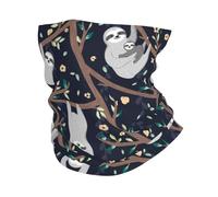 Cute Baby Sloths Hanging On The Tree Funny Scaldacollo Traspirante Ghetta da Collo Sportiva Bandana per Arrampicata Yoga attività 25X50Cm