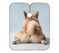 Cute Back Shiba Inu - Mantella da parrucchiere per cani, con chiusura a scatto regolabile, elegante mantella per capelli da donna, capa para cortar cabello 165,1 x 139,7 cm