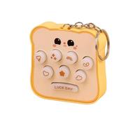 Cute Bag Charm, Glowing Pop Fidget Game, StressRelief Keychain Toy, Portable Anti-Stress Mole Game, Relaxing Accessory for Kids Adults Home Birthday Gift Bag or Travel Use