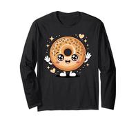 Cute Bagel Character Lover Breakfast Foodie Brunch Maglia a Manica
