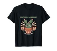 Cute Balcony Botanist Kawaii Cactus Plant Lover Maglietta