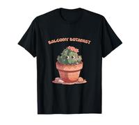 Cute Balcony Botanist Kawaii Cactus Plant Lover Maglietta