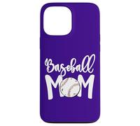 Cute Baseball Mom White Print Softball Mom Mother's Day Custodia per iPhone 13 Pro Max