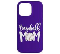 Cute Baseball Mom White Print Softball Mom Mother's Day Custodia per iPhone 14 Pro Max