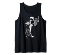 Cute Basketball Cat Funny Cat Playing Basketball Canotta