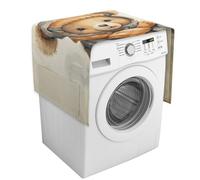 Cute Bear Copertura per lavatrice con tasche portaoggetti Lavatrice Asciugatrice Top Copertura antipolvere 137,9 x 52,1 cm Frigorifero Cucina Cuscinetti Protettivi Decorazioni per la Casa