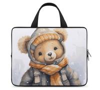 Cute Bear Custodia per laptop da 10 pollici Custodia protettiva per computer da viaggio d'affari Borsa per laptop o tablet