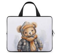 Cute Bear - Custodia protettiva per computer portatile da 17 pollici, per viaggi d'affari o tablet